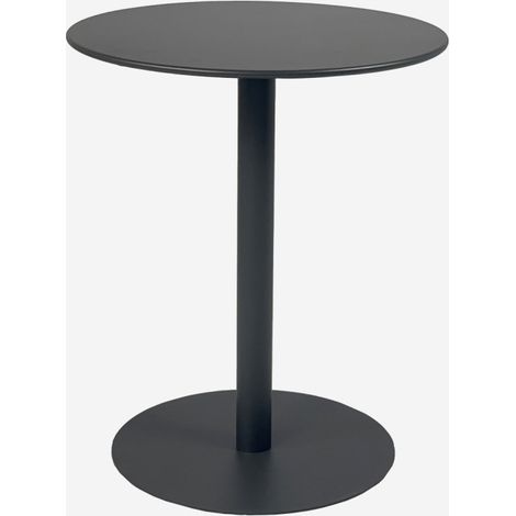 Mesa de jardín bistró redonda de acero para 2 personas (1/5)