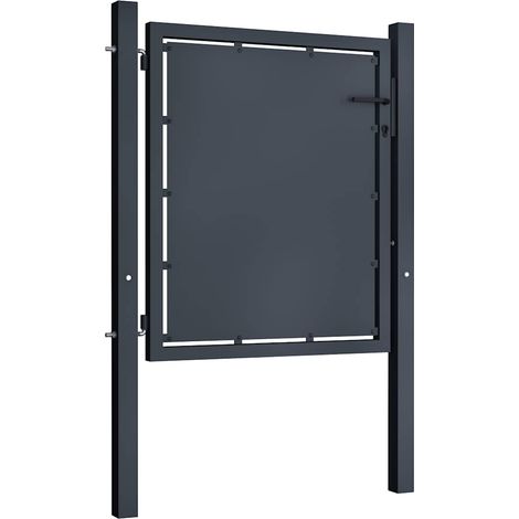 Maison Exclusive - Portail de jardin en acier 100x100 cm anthracite (1/4)