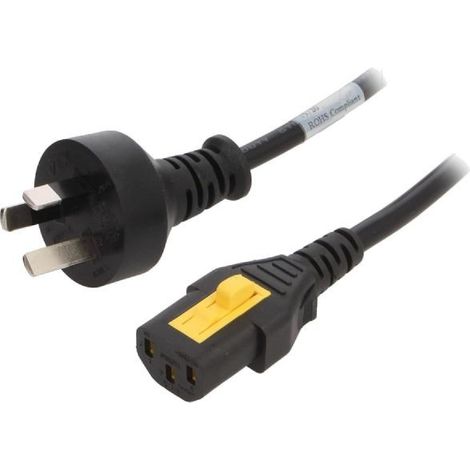 Cable AS3112 mal vers C13 femelle 2m avec blocage
