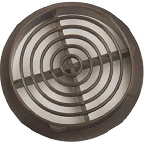 One Stop DIY Lot de 24 grilles d'aération Marron clair 100 mm pour trou de 100 mm de diamètre