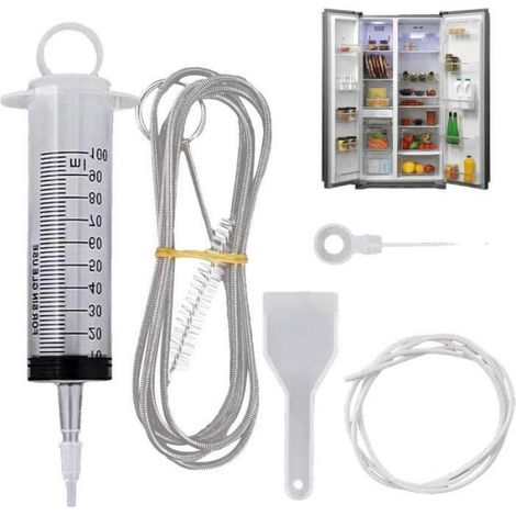 Kit Nettoyage Trou Vidange Réfrigérateur - Brosse Déboucheur Réutilisable En PP Et PVC - Pour Réfrigérateur Congélateur Armoire À Vin - 1 Pièce (1/5)