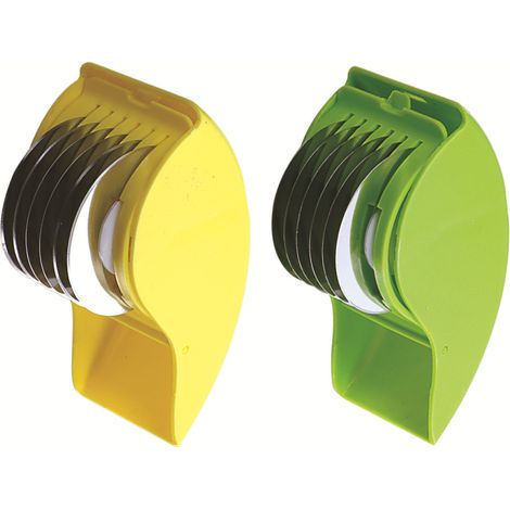 Coupe-Herbes Manuel 6 Lames Acier Inoxydable - Démontable Lavable pour Menthe Coriandre Oignon Rouleau Coupe-Herbes à Main 6 Lames (1/5)