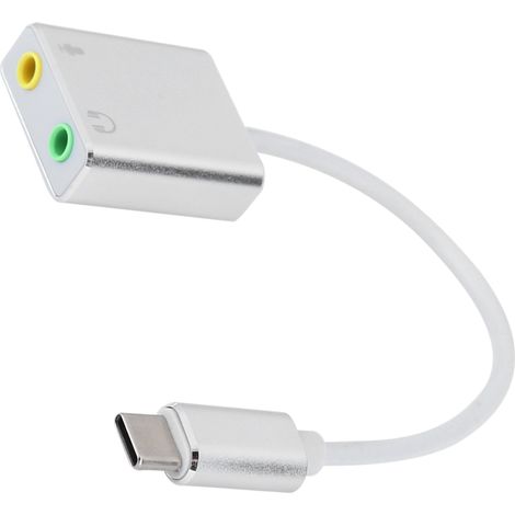 Carte son externe USB-C 7.1 en aluminium - Adaptateur audio numérique pour PC et console (1/5)