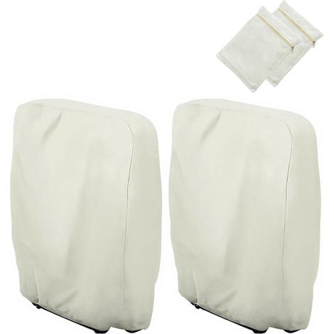 2er Set Gartenstuhl Schutzhülle 110x71cm, wasserdicht, winddicht, UV-Schutz (1/5)