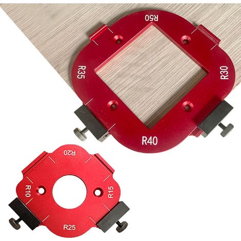 Serre-joints d'angle arrondis en alliage d'aluminium, adaptés au travail du bois - outils de coupe courbes R10 à R50 (1/5)