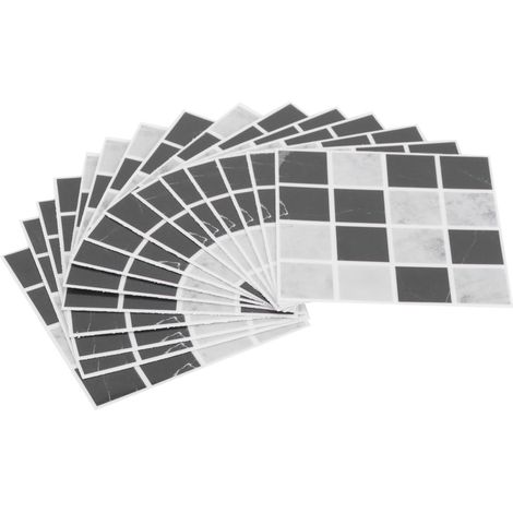 15 Autocollants Muraux Cuisine Imperméables Résistants à l'Huile, Décor Adhésif pour Carrelage