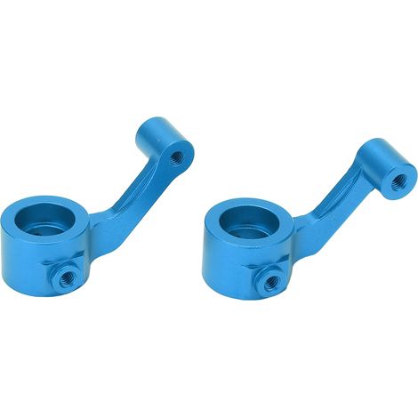 Bloc de direction en alliage d'aluminium pour voiture RC, conception poreuse, réduit les vibrations, pièces pratiques pour voiture RC ECX 2WD 1/10, bleu (1/5)