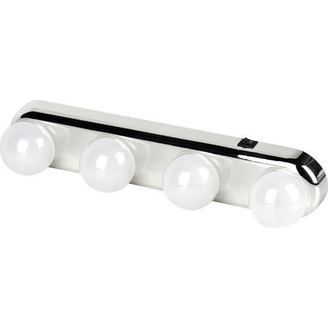 Spiegelleuchten mit 4 LEDs und Saugnäpfen, 30,5 cm (1/5)
