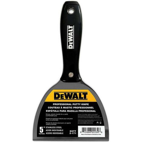 DeWalt DXTT 2-171 5 Stainless Steel Professional Putty Knife With Nylon Handle