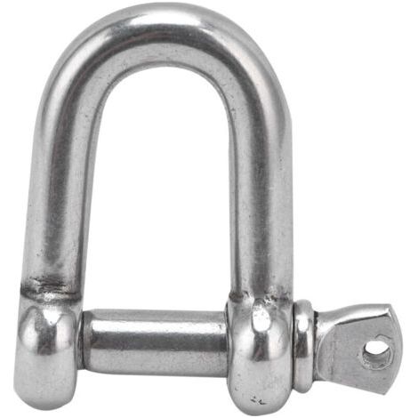Pair Manille à vis en acier inoxydable, forme en D pour chaînes, camping et survie (M8) (1/5)