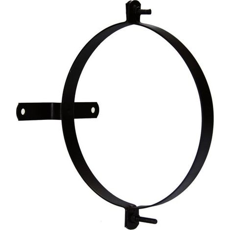 Morsetto Per Tubo Stufa Vetrificato Con Supporto 110 mm. (2 pezzi)