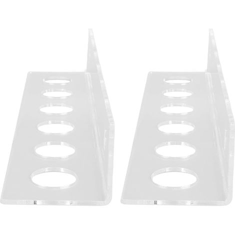 Acrylic Ball Display Stand, 2 Pieces, Transparent Wall-Mounted Floating Shelf for 12 Balls with 3cm Grooves, Table Tennis, Baseball, Home Decor (1/5)