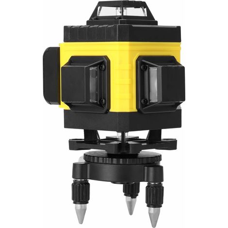16-Line Bubble Laser Level, Self-Leveling, 360° Laser Level with 3° Self-Leveling, Green for Indoor and Outdoor Use, Carpentry, Construction Work (Multicoloured) (1/5)