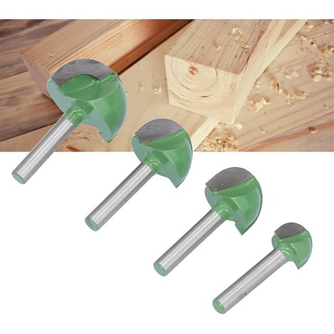 Set mit 4 Holzschnitzmessern für halbkreisförmige Reliefschnitzereien, Ziermesser mit runder Basis, Messer mit rundem Kopf, kugelförmiges Messer für computergesteuerte Graviermaschinen, Ziermesser (1/5)