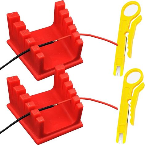 Station de soudage, pince à souder en plastique ABS pour fils de différentes tailles, avec coupe-fil (2 packs) (1/5)
