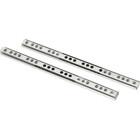 Packung mit 2 Schubladen-Kugelführungen, 215 mm/17 mm, Teilauszug, verschiebbar (1/5)