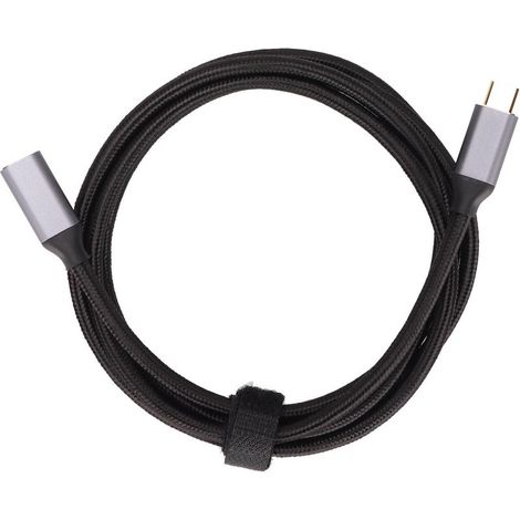 1 câble rallonge USB-C, 150 cm, 10 Gbps, 4K 60 Hz, coque aluminium, tressé, résistant à l'usure (1/5)