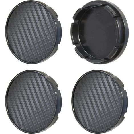 1 Satz mit 4 Radkappen in Carbon-Optik, 55 mm (1/5)