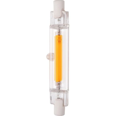 Ampoule LED COB R7S à tube de verre, 78 mm, 5 W, blanc chaud, AC110V, remplace les lampes halogènes. (1/5)
