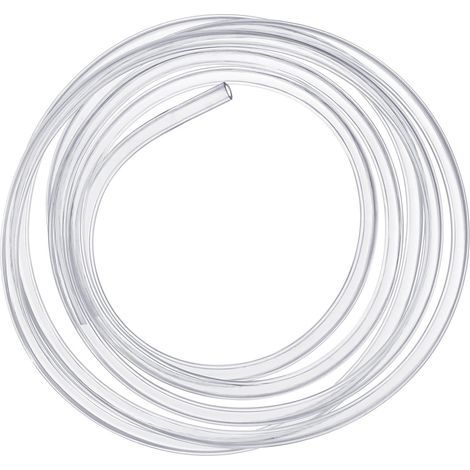 Meter transparenter Silikonschlauch – flexibler, durchsichtiger Schlauch für Sauerstoff und Luft im Aquarium – Innendurchmesser 7 mm, Außendurchmesser 9 mm