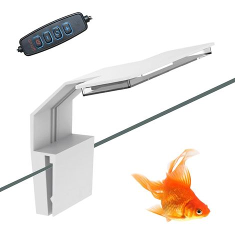 Lampe LED Aquarium USB, Éclairage Clip-on Étanche, USB,4 Couleurs
