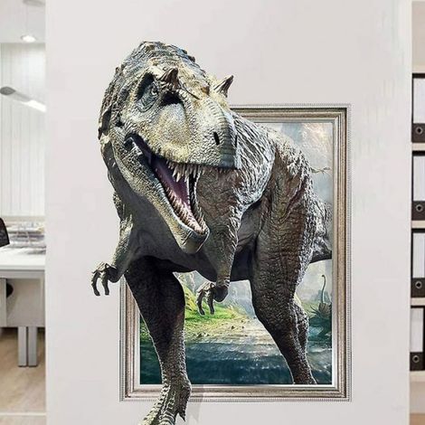 Autocollant mural - Dinosaure - Grande taille - PVC - 100 x 50 cm - Décoration chambre enfant (1/5)
