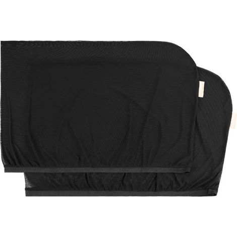 HOXILEELEO - Lot de 2 Chaussettes Pare-Soleil Voiture pour Vitres Arrières, Bloque 99% de la lumière, Réduit la Chaleur, Taille Universelle (1/5)