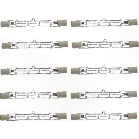 Ampoules halogènes linéaires 120 W, projecteur à économie d'énergie J78, ampoules halogènes de sécurité 78 mm, lot de 10 (1/4)
