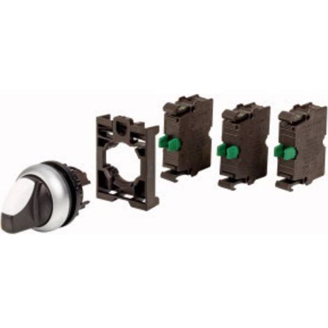 Eaton 110923 M22-WRK-3K10-BVP Selettore Anello frontale in plastica Leva a bandiera Nero 1 pz.