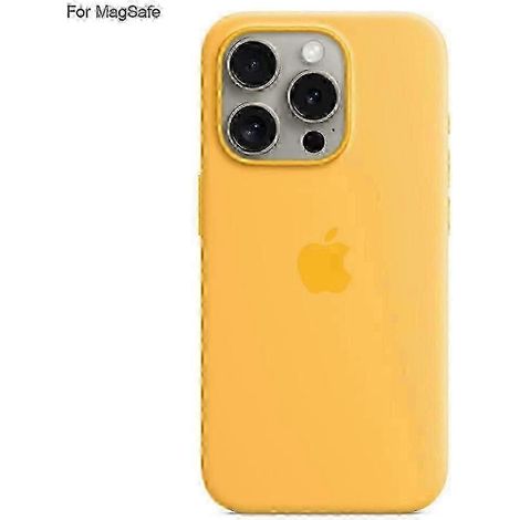 Coque de protection en silicone liquide pour iPhone 15 Pro Max avec chargement MagSafe et induction, design à rabat arrière - YT4