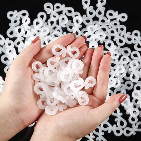 200 PCS lumières de Noël clip durable plastique s clip crochet Noël Mini crochet (1/5)