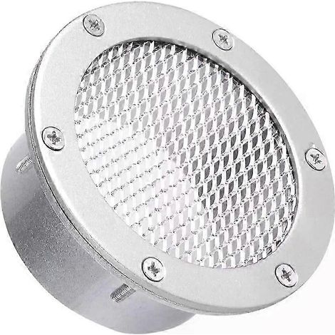 Car Racing Air Duct Grille Bumper Vent Inlet Cold-air Intake Universal Bumper Vent Inlet Air Duct Cover 3/3.5/4" Car Accessories( 4inch silver) (1/5)