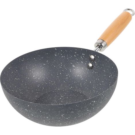 Petite poêle à frire antiadhésive pour steak, petite poêle wok de cuisine, wok en fonte (1/3)