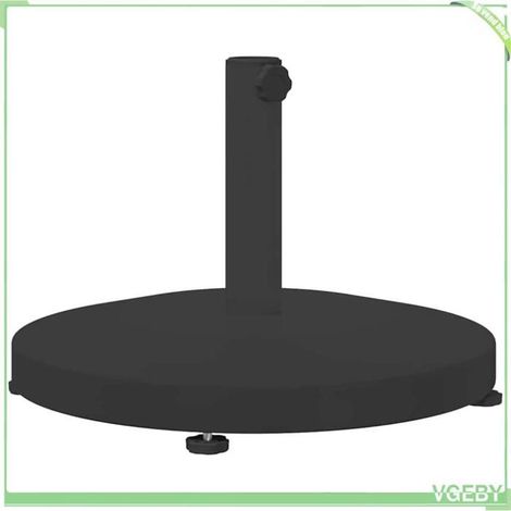 Base de parasol - FAFEICY - 42010011 - Noir - Acier - 48 x 48 x 32 cm (1/5)