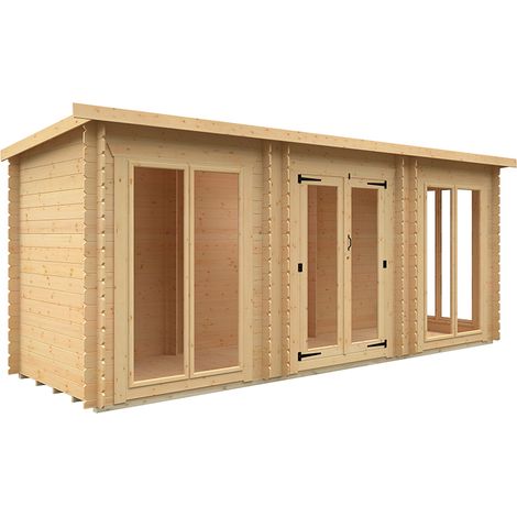 18 x 6 Feet Astoria 19mm Flex - Solid Wood/Softwood/Pine - L525 x W175 x H217 cm - Natural