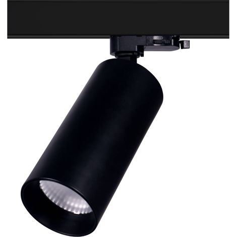 Faretto LED per Binario Trifase 9W CCT Misoh Nero CCT 38º (2700K - 4000K - 6000K) (1/2)
