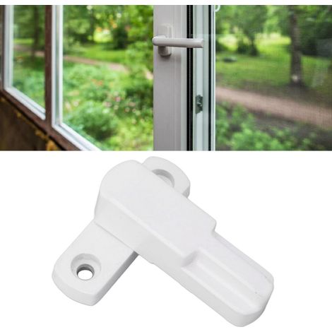 Fensterschloss für nach außen öffnende Fenster, T-förmiges Schloss, Drehkippfensterschloss, Diebstahlsicherung aus Aluminiumlegierung, weiß.