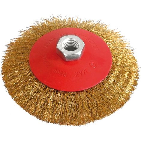 1PZ SPAZZOLA CIRCOLARE CONICA attacco M14 Ï mm. 125