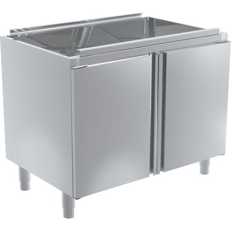 Meuble avec Portes Battantes pour Plans de Travail avec Bac Profondeur 700mm - Distform