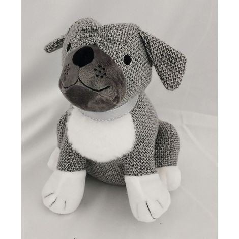 25cm Asst Dog Door Stop - Fabric - L10 x W16 x H25 cm