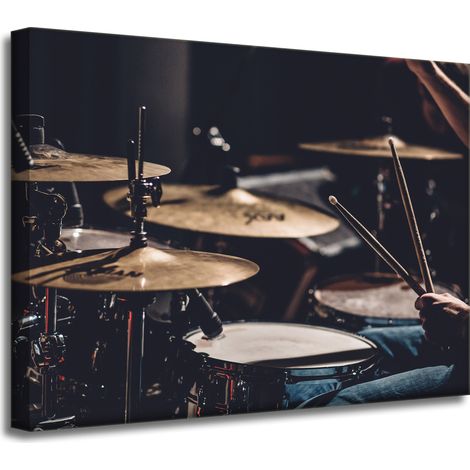 Leinwanddruck „Musik Schlagzeug Gary“ 40x30