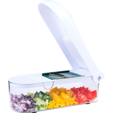 Coupe-légumes ALPINA 9 pièces, avec 6 lames, inclus brosse de nettoyage