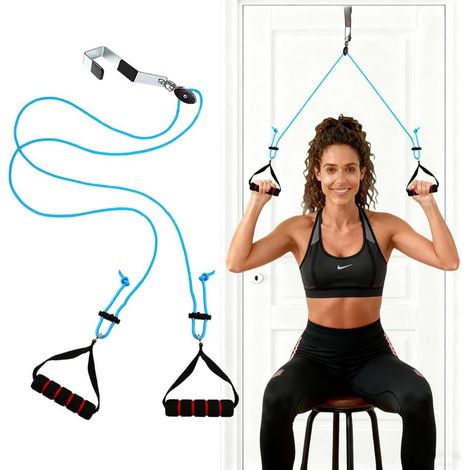 Multifunctional Suspension Strap, Shoulder Rehabilitation Pulley Doorway, for Over-the-Door Shoulder Rehabilitation, Pulley System for Shoulder and Arm Exercises (1/5)