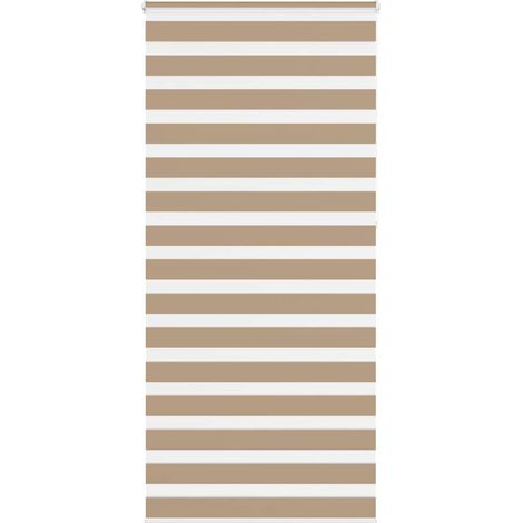 Doppelrollo Sandbraun 115x230 cm Stoffbreite 110,9 cm Polyester