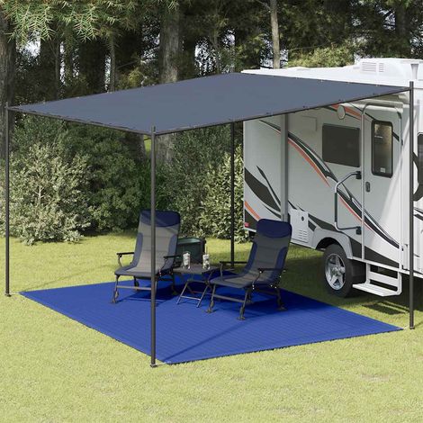 Zeltteppich 300x400 cm Blau HDPE