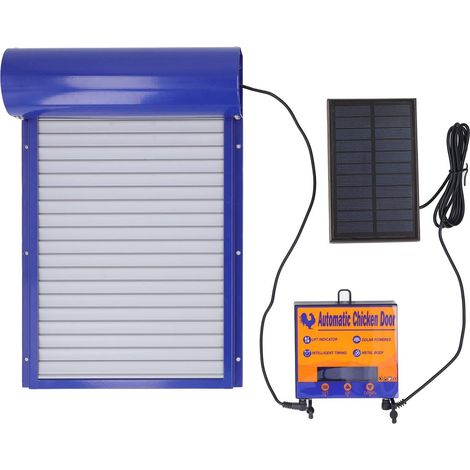 Ouvre-Porte Automatique De Poulailler, Porte Poulailler à énergie Solaire, Minuterie Programmable Quotidienne, pour Poulet, Canard, Oie - (1/5)