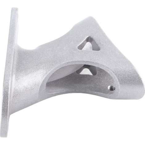 Soporte para bandera de acero inoxidable con 2 posiciones, fabricado en aleación de aluminio con un diámetro interior de 2,5 cm, para mástil, montaje en pared, techo o barandilla exterior, color negro (1/5)