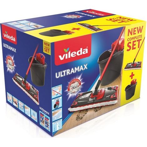 SET ULTRAMAX MOPA MICROFIBRAS 2 EN 1 155737 VILEDA