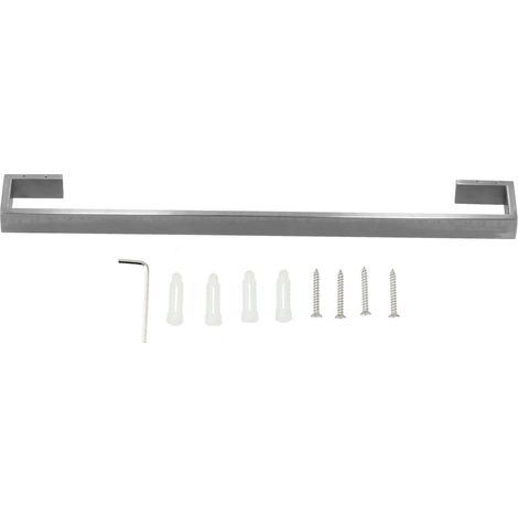 Porte-serviettes en acier inoxydable 304 brossé, 60cm, accessoires de salle de bains, étagère pour le bain (1/5)