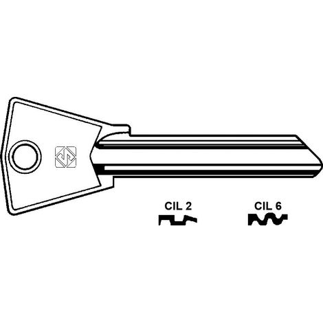Chiavi per cilindri cila-gentili 7 spine grandi - cil6 dx